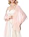 Soft Chiffon Bridal Evening Long Scarves in Solid for Women Light Pink KK229