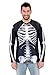 White Skeleton Adult Long Sleeve Costume T-Shirt