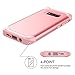 WeLoveCase Galaxy S8 Case, Hybrid Heavy Duty Shockproof Military Armor Protective Case Dual Layer High Impact Protection Case Cover with Extra Conner Cushion Bumpers for Samsung Galaxy S8 (Rose Gold)