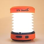 ThorFire LED Camping Lantern Hand Crank USB Rechargeable Lantern Mini Flashlight Emergency Torch Light Tent Lamp CL01 for Camping Hiking Jogging