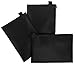 Sun Life Style Zipper Bag - Set Of 3 - Carry All Pouch To Organize Travel Toiletries Pens Cosmetics (9.5 x 6.5, Black)