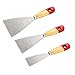 Hominar 3PCS Putty Knife Set, Premium Carbon Steel Wallpaper Scarper, Paint Remover with Wooden Handle, 2Inch/ 3Inch/ 4Inch Home Tools, Tools Set