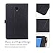 ProCase Galaxy Tab A 10.5 Case T590 T595 T597 2018 Release, Premium PU Leather Stand Cover Protective Folio Case for Galaxy Tab A 10.5 Inch Tablet with Multiple Viewing Angles Auto Sleep Wake -Black