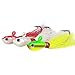 Dr.Fish 3 Pack Bucktail Jig Saltwater Fishing Jig Buck Tail Hair Lure Surf Fishing Bass/Striper/Mackerel/Halibut/Flouder Lure 1oz