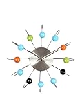 Telechron Atomic Ball Wall Clock, Multi/Silver