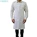 Durable Mens Apron Kitchen Apron VANORIG Cotton Cooking Apron Chef Apron with Pocket ,Pack of 1 (White)