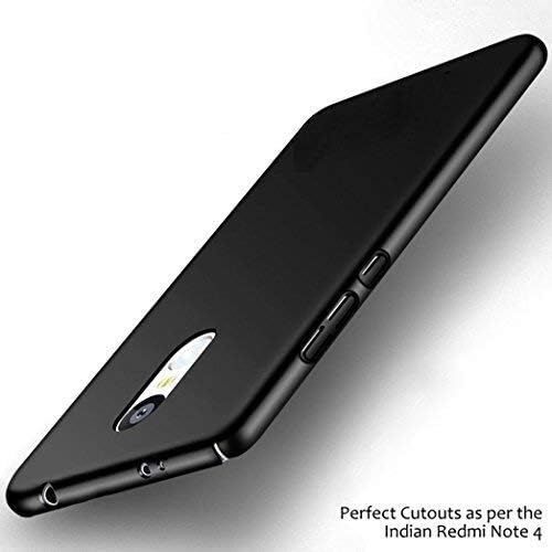 A rtistque Silk Smooth Finish Full Coverage Slim Back Case Cover for Redmi Note 4 - Black