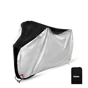 Ohuhu Fietsgarage, fietshoes, waterdicht, 210T nylonweefsel, hoogwaardige fietsgarage, zeil, waterdicht, 200 x 110 x 70…