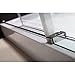 DreamLine Enigma-X 55-59 inch W x 62 inch H Frameless Sliding Tub Door in Brushed Stainless Steel and Clear Glass