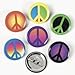 Fun Express Retro Peace Sign Buttons - 48 Pieces