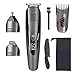 Solimpia Cordless Men’s Beard Trimmer Nose Trimmer Kit for Men Body Trimmer Hair Trimmer for Nose Ear Body Shaver for Men Grooming Kit Waterproof USB Rechargeable