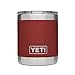 YETI Rambler 10 oz Lowball, Vacuum Insulated, Stainless Steel with Standard Lid, Brick Red
