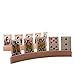 GrowUpSmart Set of 4 Wooden Playing Card Holders in Curved Design - 14
