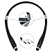 Foldable Bluetooth Headset, Hobest Wireless Bluetooth 4.1 Sports Headphones,Retractable Sweatproof Neckband Design Bluetooth Stereo Earphones for iPhone Android &Other Bluetooth Enabled Devices