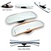 LTJ Slender Blind Spot Mirrors, 360 ABS HD Ultra Low-Profile Glass Fit Stick-on Design Fit for All Universal Vehicles Car SUV Truck RVs Vans(Pack of 2)(Slender)