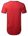 URBANCREWS Mens Hipster Hip Hop Christmas Graphic Crewneck Longline T-Shirt