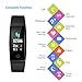 goopow Fitness Tracker Activity Tracker Watch with Heart Rate Monitor Waterproof Smart Fitness Band with Step Counter, Calorie Counter, Pedometer Watch for Kids Women and Men
