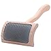 Chris Christensen Mark VI Curved Slicker Dog Brush, Groom Like a Professinal, Stainless Steel Pins, Lightweight Beech Wood Body, Ground and Polished Tips, Medium