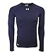 Under Armour Men's Heatgear Sonic Compression L/S Tee, Navy/White, M