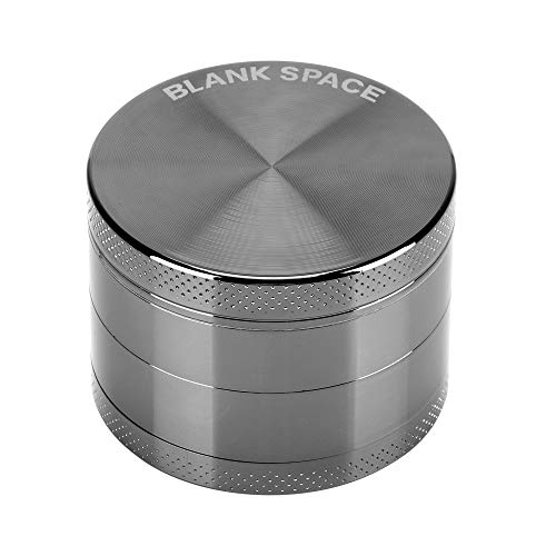 BLANKSPACE Grinder 4 Piece Herb Spice Grinder with Pollen Catcher 2 Inch, Gunmetal - Thumbnail 7