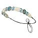 Bone Hat Band - Ivory Turquoise Gem OSFM
