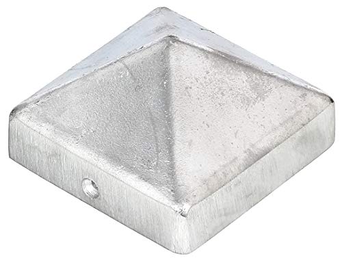Post Cap for Wooden Posts High Shape Aluminium Casting 70 x 70 mm / 10 STK. Oberflaeche: Blank