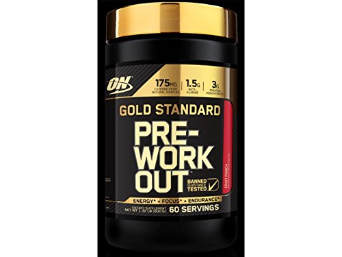 Optimum Nutrition 60 Servings Gold Standard Pre-Workout with Creatine, Beta-Alanine, and Caffeine for Energy, 1.32 Pound