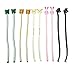 yueton Pack of 10 Cute Frog Pink Rabbit Cat Bears Cable Tie Cord Organizer Headset Headphone Earphone Wrap Winder/Fixer Holder/Cord Manager/Cable Winder