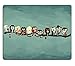 Luxlady Mousepad 9-7/8 Inch by 7-7/8 Inch Customized Funny Owls Wrapped In Scarf Mouse Pads