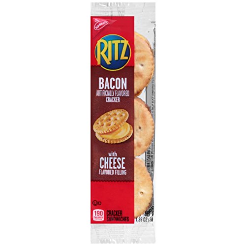 Ritz Bacon Cracker Sandwiches with Cheese Filling, 8 Count Tray, 10.8