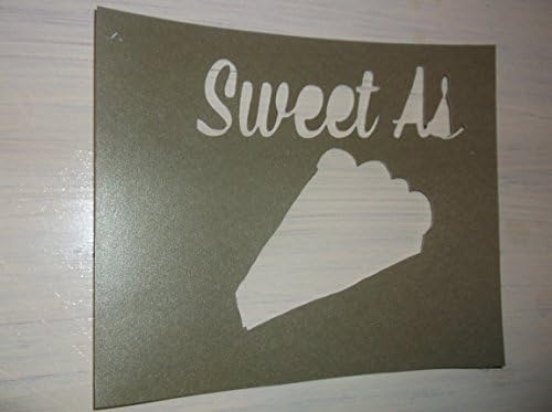 Vintage look SWEET AS PIE Thanksgiving stencil for painting on paper, wood, etc ASK 4 CUSTOM SIZES AND WORDS farmhouse primitive old timey
