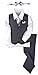 JL40 Pinstripe Boys Formal Dresswear Vest Set (3T, Gray/White)