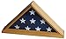 Solid Wood Memorial 5 x 9.5' Flag Display Case for Burial/Funeral/Veteran Flag, (Oak Finish)