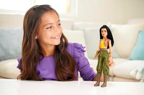Boneca do filme disney princess raya princess raya e o último dragão, brinquedo +3 anos (mattel hlx22)