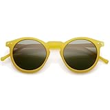 zeroUV - Vintage Inspired Round Horned P-3 Sunglasses with Key Hole Nose