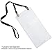 5 Pack - Extra Large 4 X 8 Badge Holders (Really Big) 4X8 Inch Big Credential Plastic ID Protector Sleeves for Sporting Events & Concert Tickets - 3 Lanyard Slots at Top to Work with Any Lanyard