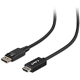 J&amp;D Gold Plated DisplayPort to HDMI Cable Adapter (Black, 15 Feet)