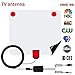TV Antenna Indoor Digital HDTV Antenna 80 Miles Range 4K VHF UHF with Newest Amplifier Singal Booster - Upgraded 2018 Version