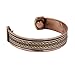 Smooth Copper & Brass Twist Copper Bracelet With Magnets