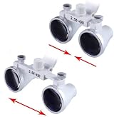 Hot Dental 3.5X420mm Binocular Loupes Surgical Medical Headband Dental Lab White view 4