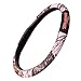 Mossy Oak Pink Camo Steering Wheel Cover, 2 Grip, Mossy Oak Logo, Mossy Oak Break-up Pink Camo, Pack of 1