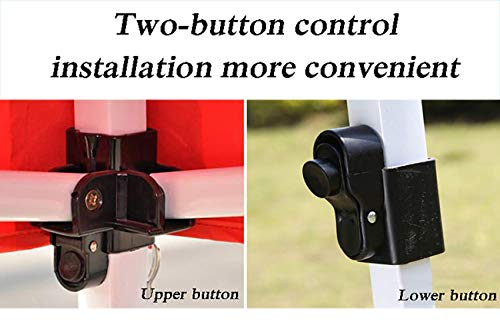 WYJW 3X6m wasserdichter Garten Pop Up Pavillon - Festzelt im Freien mit 3 abnehmbaren Seitenwänden - zusammenklappbarer… – Bild 6