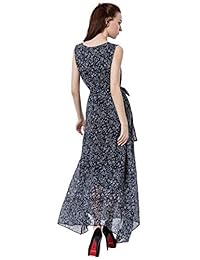 Wantdo Vestido largo para playa tipo Bohemio, talle grande, con diseño de pavo real, para mujer