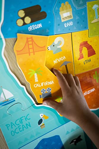 Chuckle & Roar - USA Map Puzzle - Engaging and