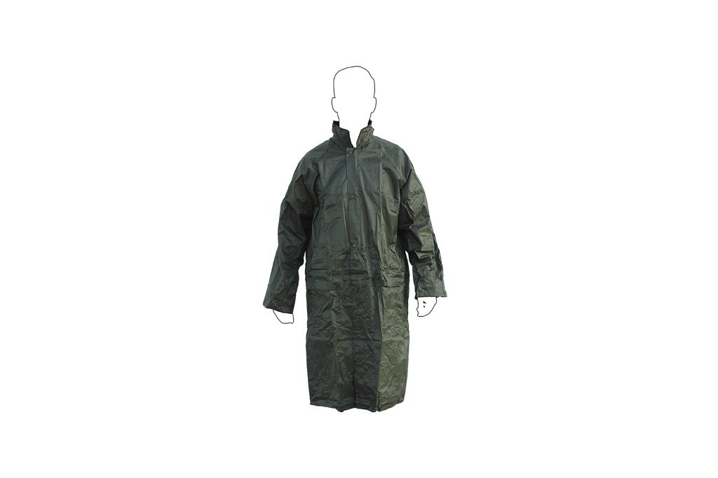 RAIN Coat Green Polyester/PVC Size-M (Polyester Green RAIN Coat/PVC)