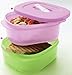Tupperware Crystalwave Power Lunch Set of 2 Lilac and Berry Red 2 cups.