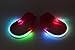 Pack of 2 LED Shoes Clip On Safety Lights for Night Running Jogging Biking Walking, Reflective Gear with Color Changing RGB Strobe Modes and Steady Color Flash Mode and Bonus Screw Driver-Pink