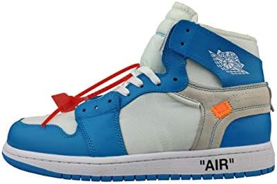 Limited Edition Original Mens AJ1 KO High OG White/Blue -Gym Red Canvas Basketball Shoes Sneaker Sole
