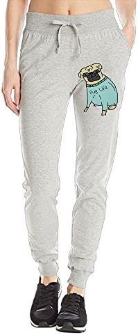 Donyoung Pug Life Dog With Sweater And Glasses Womens Drawstring Athletic Leisure Yoga Pants Sweatpants