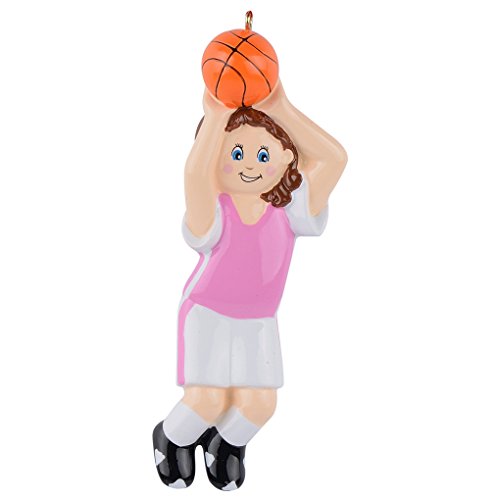 Worldwide Personalized Basketball Girl Ornament